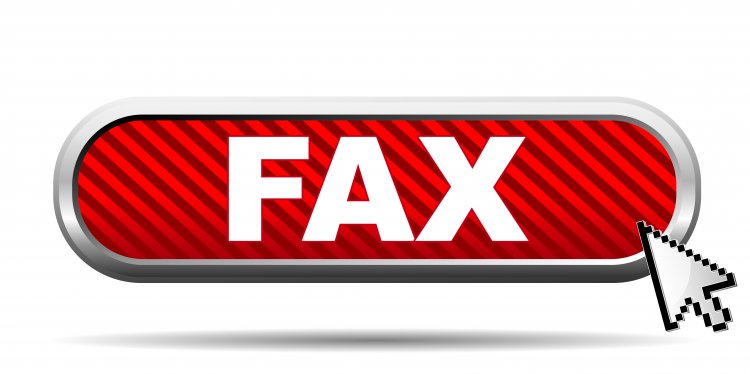 efax online fax service fax icon red background mouse arrow on it
